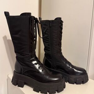 Marc Fisher Hayes Lug Sole Combat Boots - Size 7 Like New